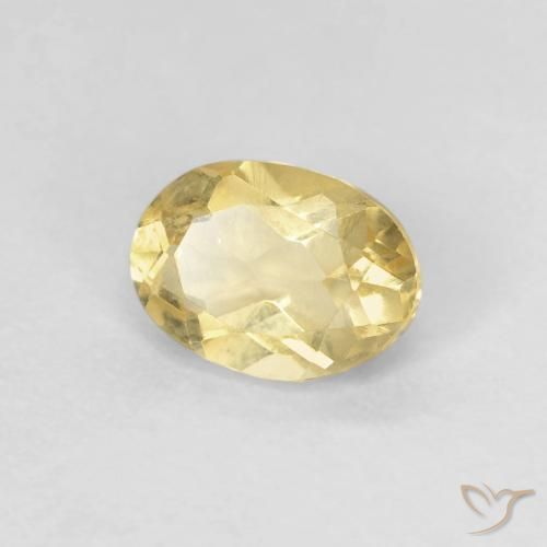 Berilo Luz amarela Natural 0.80ct, oval, VVS-VS