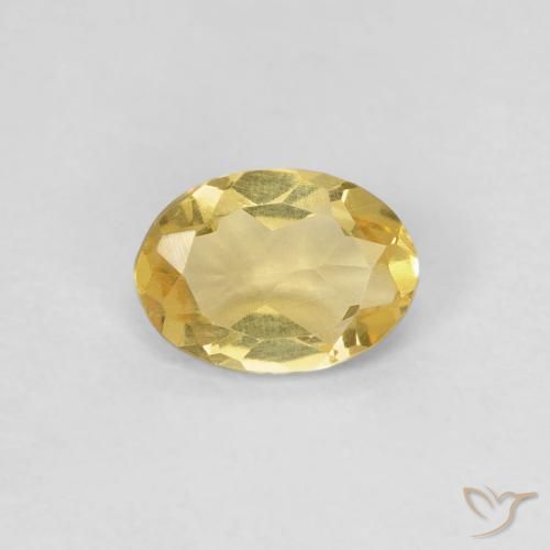 0.55ct Natural amarelo rico Berilo, oval, VVS-VS