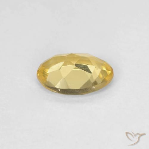 Berilo amarelo rico Natural 0.55ct, oval, VVS-VS