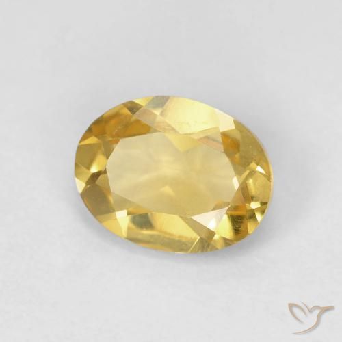 Berilo amarelo real Natural 1.18ct, oval, VVS-VS