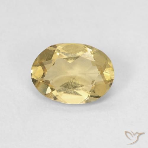 0.80ct Natural Amarelo Terroso Berilo, oval, VVS-VS
