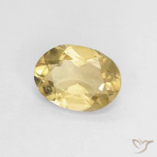Berilo Amarelo Terroso Natural 0.80ct, oval, VVS-VS