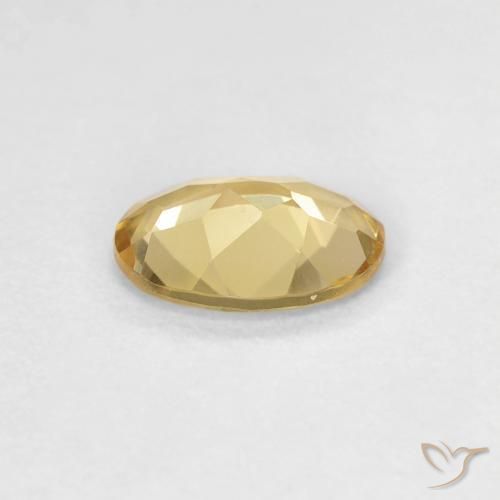 Berilo amarelo quente Natural 0.59ct, oval, VVS-VS