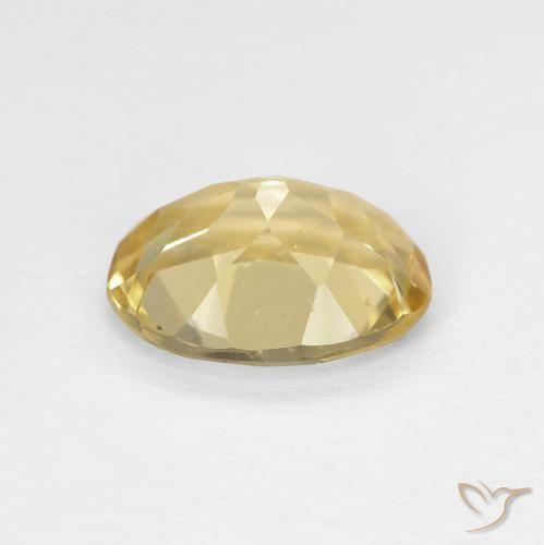 Berilo amarelo quente Natural 1.62ct, oval, VVS-VS
