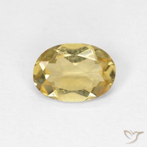 0.55ct Natural Amarelo Dijon Berilo, oval, VVS-VS