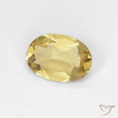 Berilo Amarelo Dijon Natural 0.55ct, oval, VVS-VS