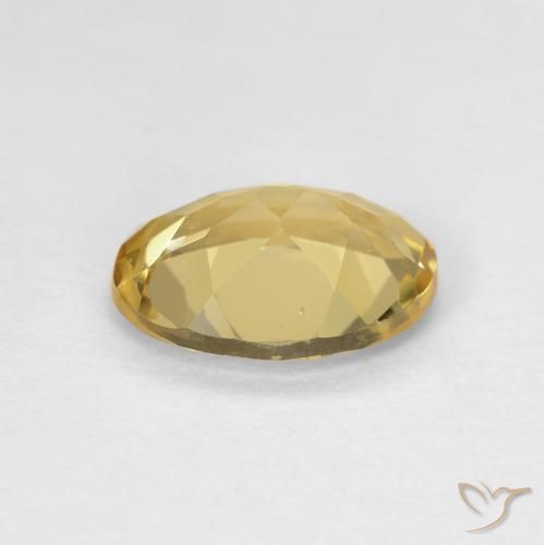 Berilo amarelo médio Natural 1.50ct, oval, VVS-VS