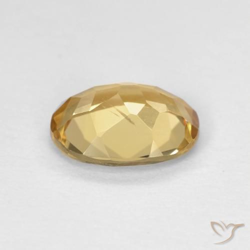 Berilo amarelo quente Natural 1.46ct, oval, VVS-VS
