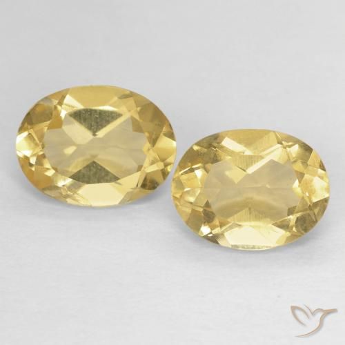 Pedras preciosas de Berilo amarelo quente natural de 2.45 ct, oval, VS