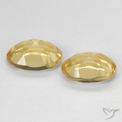 Pedras preciosas de Berilo amarelo quente natural de 2.45 ct, oval, VS