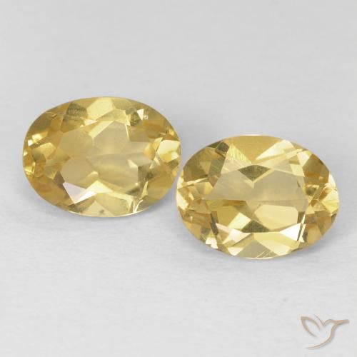 Pedras preciosas de Berilo Amarelo Dijon natural de 2.29 ct, oval, VVS-VS