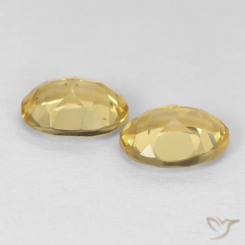 Pedras preciosas de Berilo Amarelo Dijon natural de 2.29 ct, oval, VVS-VS
