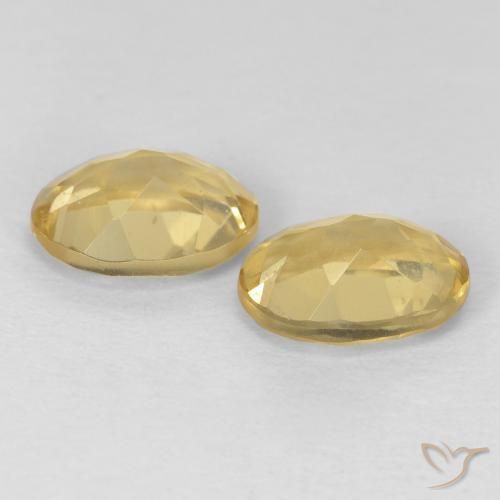 Pedras preciosas de Berilo Amarelo Dijon natural de 2.45 ct, oval, VVS-VS