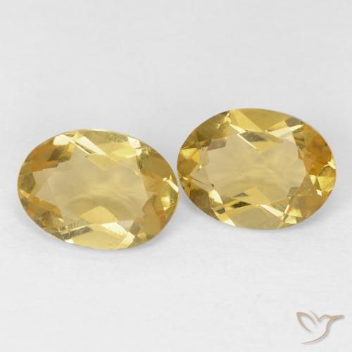 Pedras preciosas de Berilo Dourado natural de 2.02 ct, oval, VVS