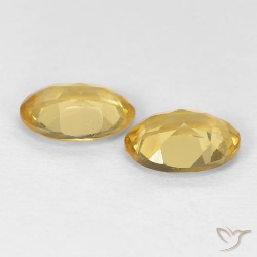 Pedras preciosas de Berilo Dourado natural de 2.02 ct, oval, VVS