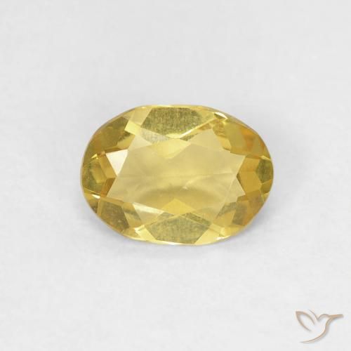 0.63ct Natural ouro médio Berilo, oval, VS