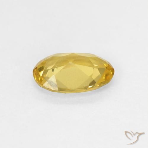 Berilo ouro médio Natural 0.63ct, oval, VS