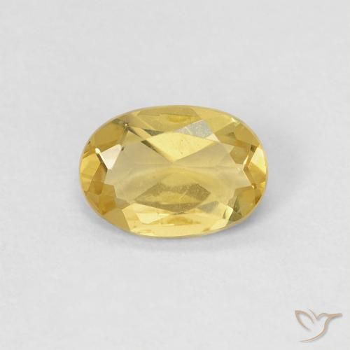 0.78ct Natural amarelo real Berilo, oval, VS