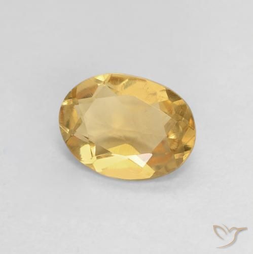 Berilo Dourado claro Natural 0.96ct, oval, VS