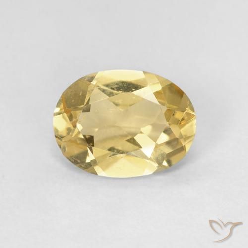 Berilo Dourado Natural 1.03ct, Corte Oval, VS