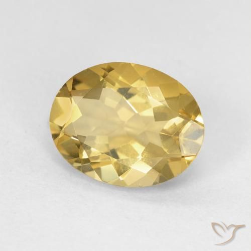 Berilo amarelo quente Natural 2.27ct, oval, VS