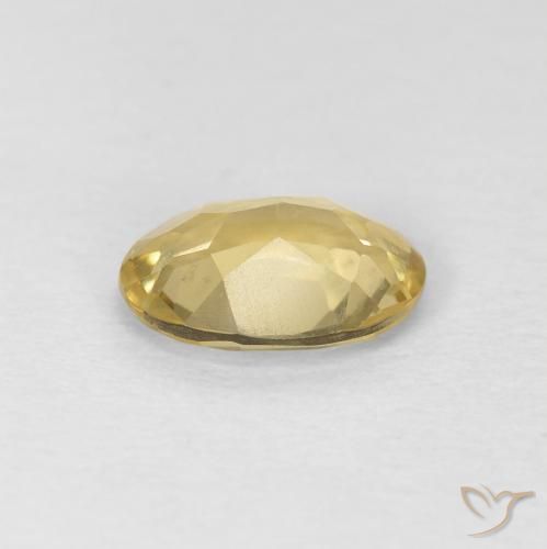 Berilo Amarelo Dijon muito claro Natural 0.97ct, oval, VVS