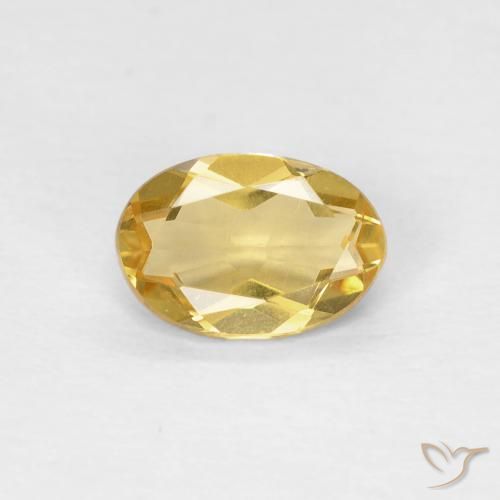 0.65ct Natural Dourado médio Berilo, oval, VVS