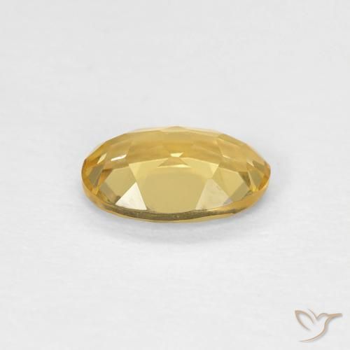 Berilo Dourado médio Natural 0.65ct, oval, VVS