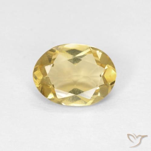 0.98ct Natural Amarelo Dourado Claro Berilo, oval, VVS