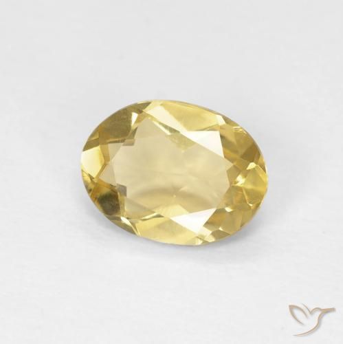 Berilo Amarelo Dourado Claro Natural 0.98ct, oval, VVS