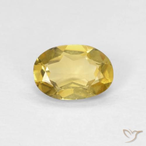 0.55ct Natural ouro amarelado Berilo, oval, VVS