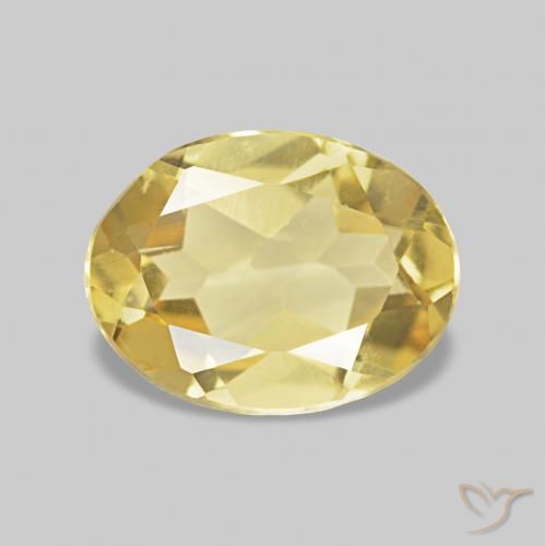 Berilo Luz amarela Natural 1.01ct, oval, VVS