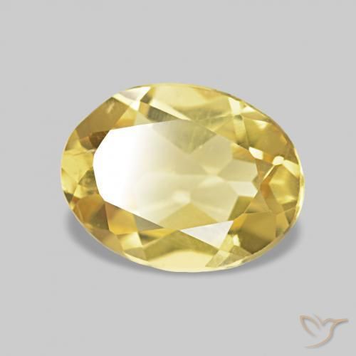 Berilo Luz amarela Natural 1.01ct, oval, VVS
