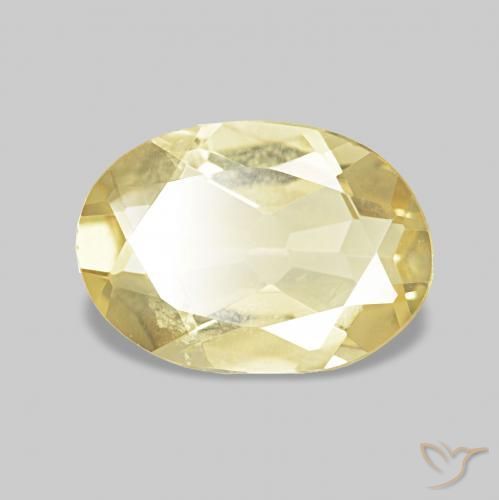 Berilo Luz Dourada Natural 0.91ct, Corte Oval, VVS