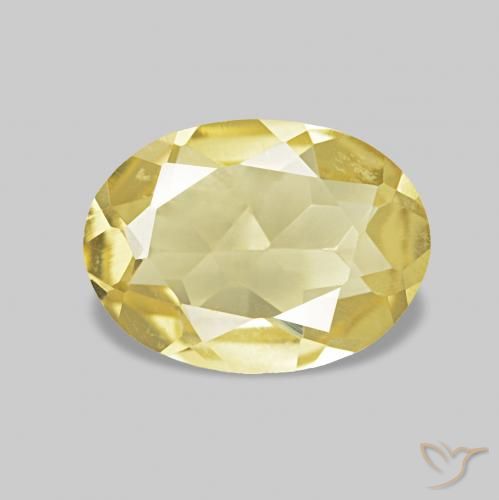 Berilo Luz amarela Natural 0.84ct, oval, VVS