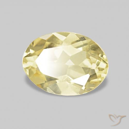 Berilo Luz amarela Natural 0.75ct, oval, VVS