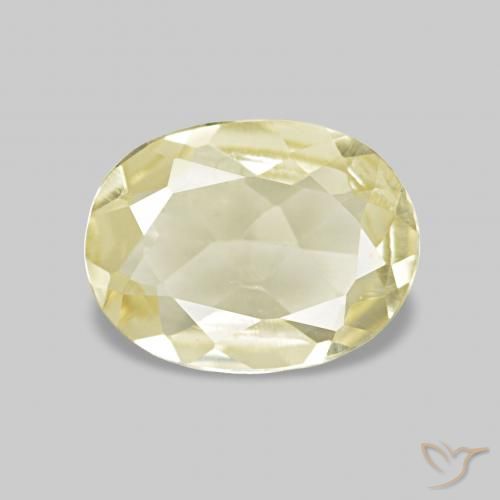 Berilo Luz amarela Natural 0.49ct, oval, VVS