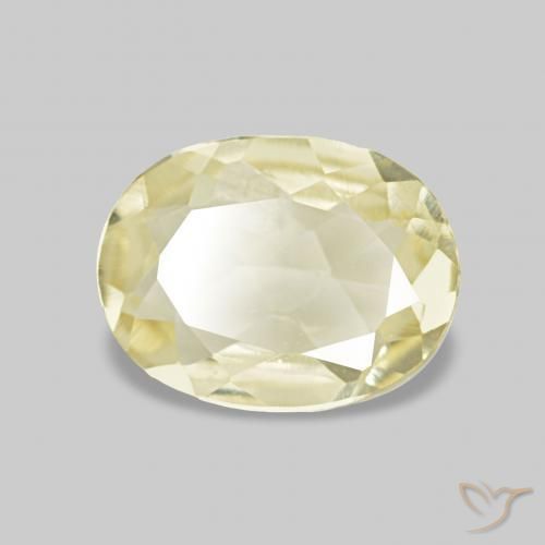 Berilo Luz amarela Natural 0.49ct, oval, VVS