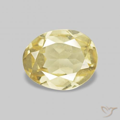 Berilo Luz amarela Natural 0.56ct, oval, VVS