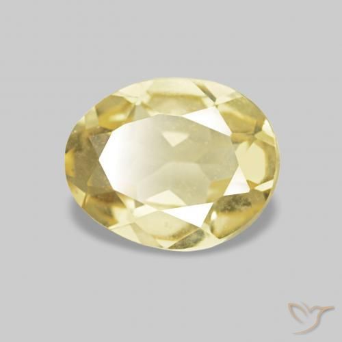 Berilo Luz amarela Natural 0.56ct, oval, VVS