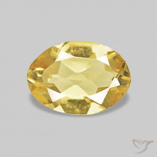 Berilo Luz amarela Natural 0.56ct, oval, VVS