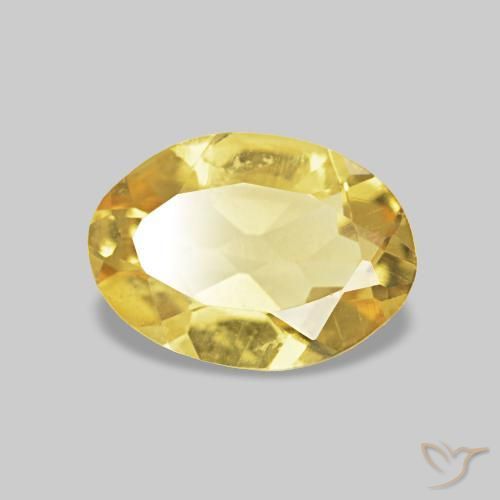 Berilo Luz amarela Natural 0.56ct, oval, VVS