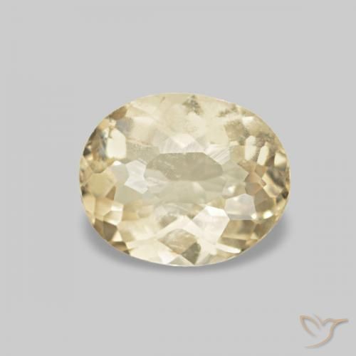 Berilo Amarelo Terroso Natural 0.28ct, oval, VS