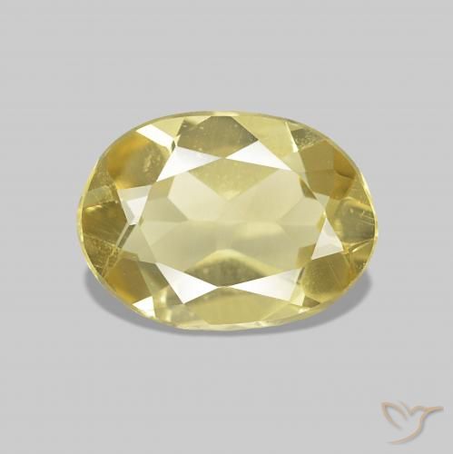Berilo Amarelo Dourado Claro Natural 0.50ct, oval, VVS-VS