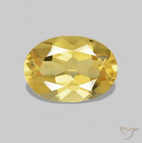 Berilo Luz amarela Natural 0.70ct, oval, VVS-VS