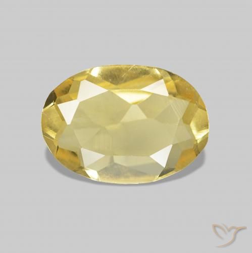 Berilo Luz amarela Natural 0.59ct, oval, VVS-VS