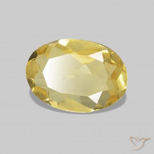 Berilo Luz amarela Natural 0.59ct, oval, VVS-VS