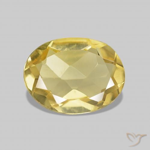 1.12ct Luz amarela Berilo, oval, VVS-VS