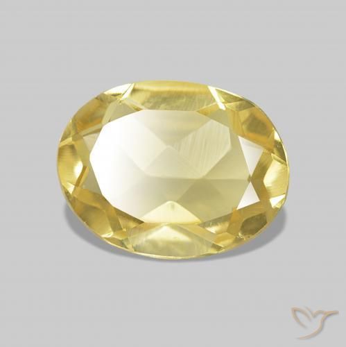 Berilo Luz amarela Natural 1.12ct, oval, VVS-VS