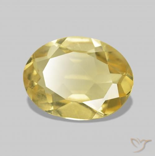 Berilo Amarelo Dourado Claro Natural 0.99ct, oval, VVS-VS